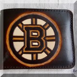 H10. Bruins leather wallet. 